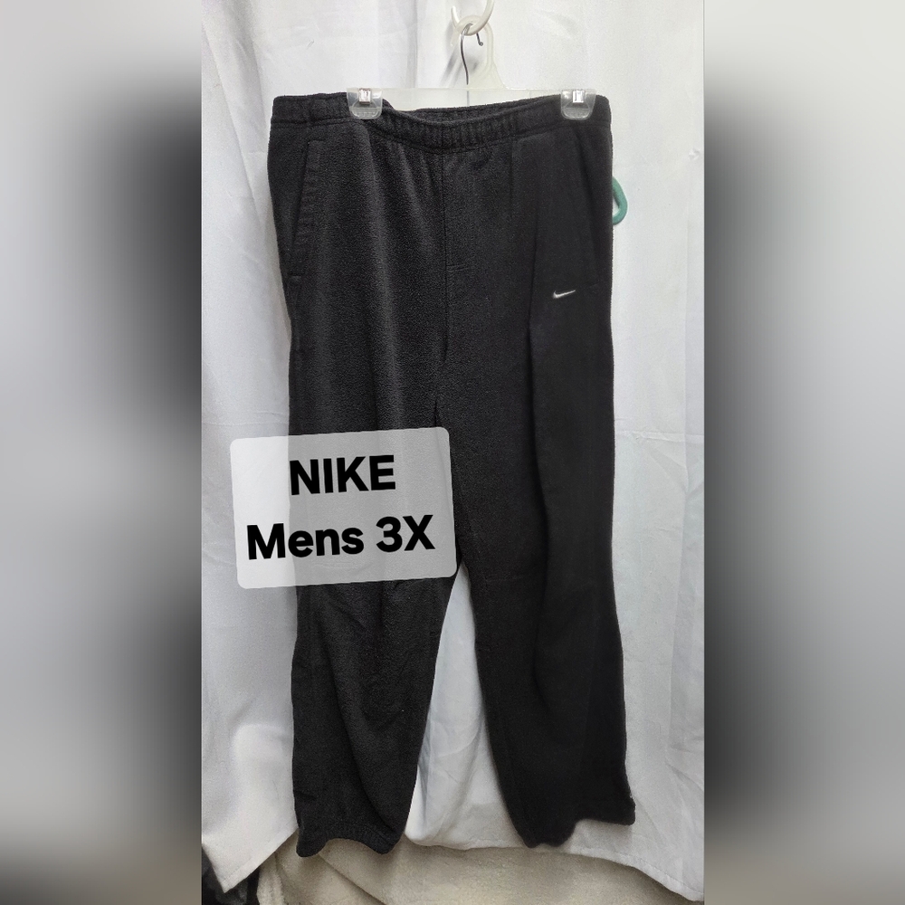 Nike 3X Men's Black Fleece Sweatpants